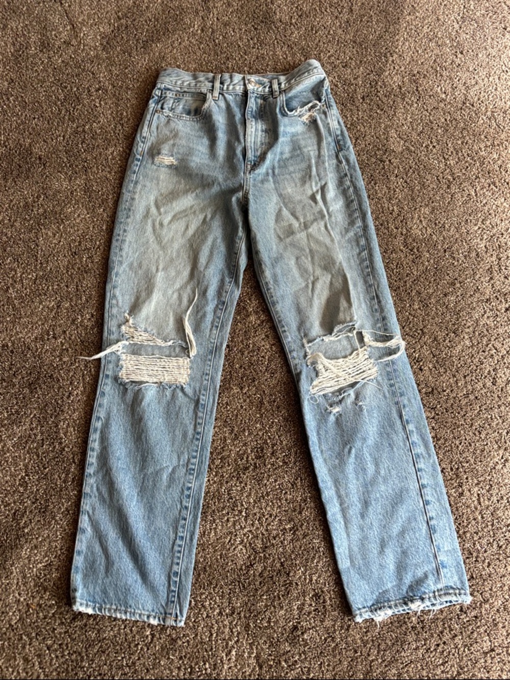 SLVRLAKE Light Blue Distressed Dakota Highrise Jeans